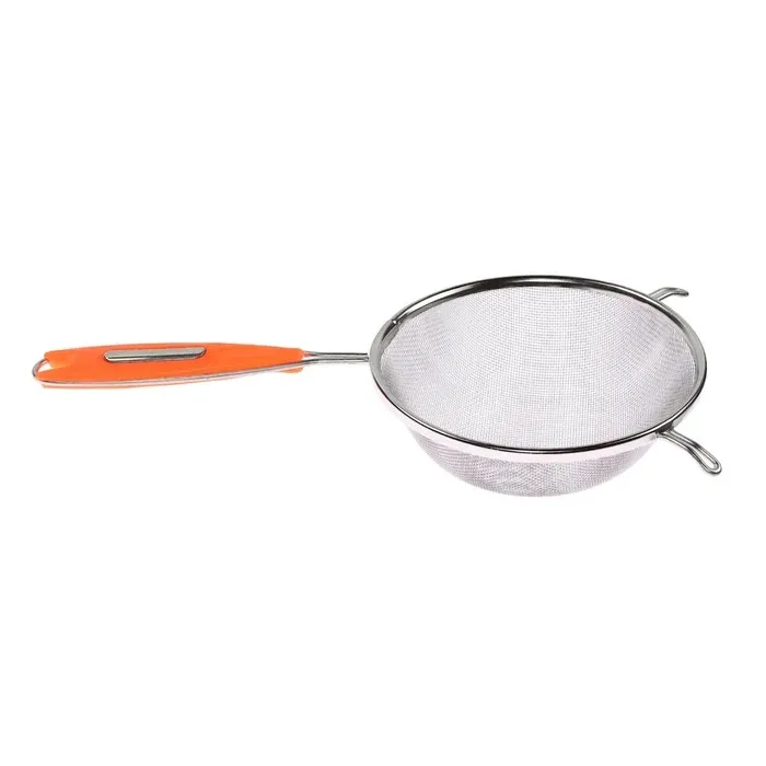 Strecuratoare VK-4524-16, inox, argintiu + portocaliu, D 16 cm