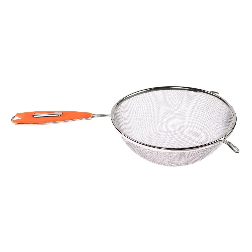 Strecuratoare VK-4524-20, inox, argintiu + portocaliu, D 20 cm