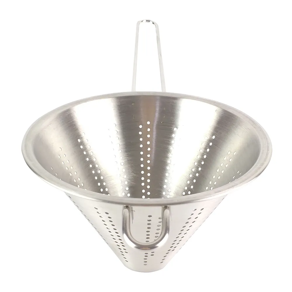 Strecurator conic cu maner, Kasemi, inox, D 18 cm