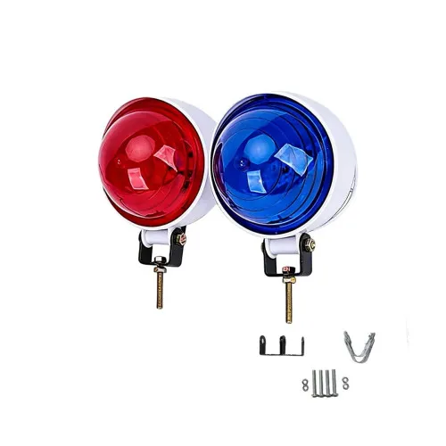 Stroboscoape auto 12V rosu-albastru set 2 bucati cu modul de comanda — imaginea 4
