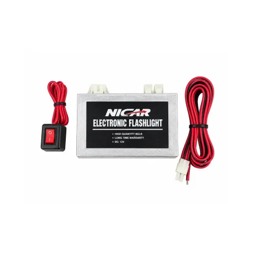 Stroboscoape auto 12V rosu-albastru set 2 bucati cu modul de comanda — imaginea 3