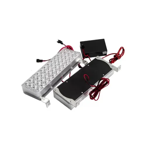 Stroboscoape LED auto 96 LED 12V rosu-albastru-alb set 2 bucati cu modul de comanda — imaginea 2