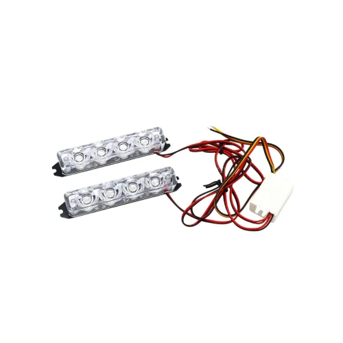 Stroboscop LED auto 12V 9x1.5cm diverse culori