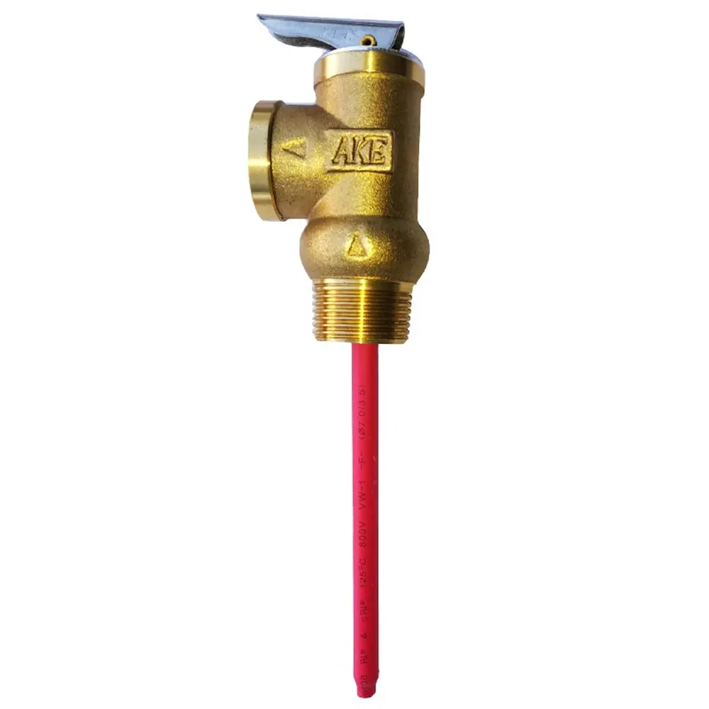 Supapa siguranta temperatura si presiune Ake, 3/4", 6 bari