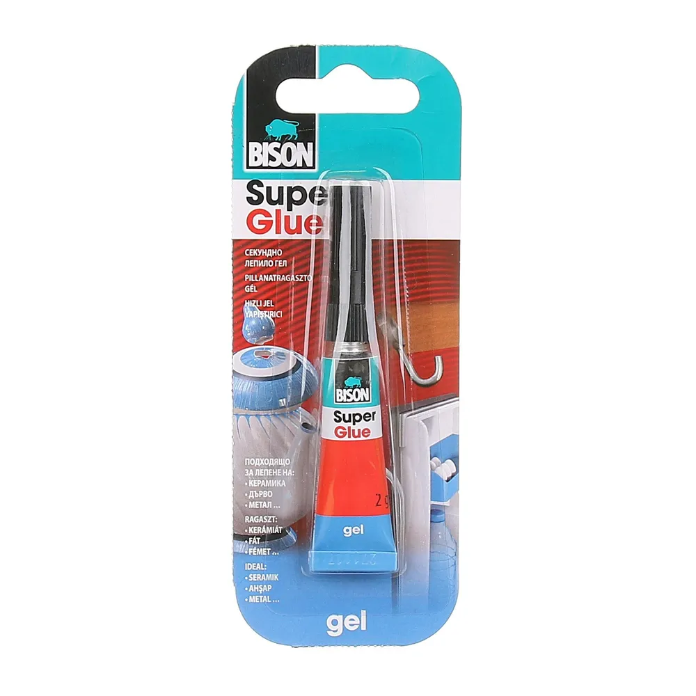 Super glue, Bison, 2 grame, Gel