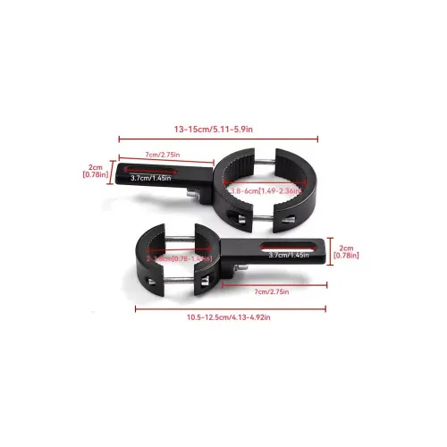 Suport aluminiu montaj proiectoare bullbar rollbar 20-38 mm — imaginea 5