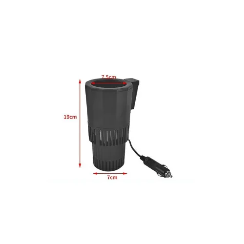 Suport auto inteligent pahare 2 in 1 racire incalzire LED touch bricheta 12V — imaginea 6