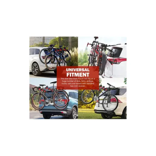 Suport auto pentru 3 biciclete, capacitate 58 kg, montaj rapid fara unelte — imaginea 5