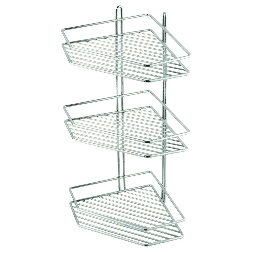 Suport bucatarie, pentru recipiente condimente, 4027, tip coltar, 3 etajere, ET 20 x 20 cm