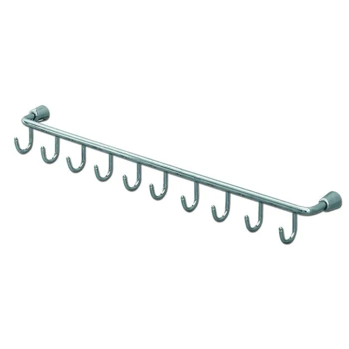 Suport bucatarie, pentru servetele cu 10 carlige, 4098, metal, 60 x 5 x 6 cm