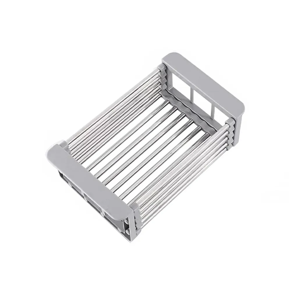 Suport bucatarie, pentru vase si alimente, D4415, extensibil, inox, 28-48 x 17 x 9 cm