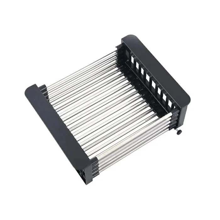 Suport bucatarie, pentru vase si alimente, D4416, extensibil, inox, 28-46 x 22.5 x 9 cm