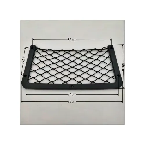 Suport buzunar auto din plasa cu rama plastic 36 x 18 cm universal — imaginea 4