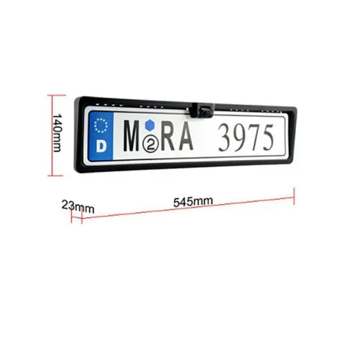 Suport numar auto cu camera video si 2 senzori parcare 12V cu afisearea distantei pe ecranul camerei — imaginea 3