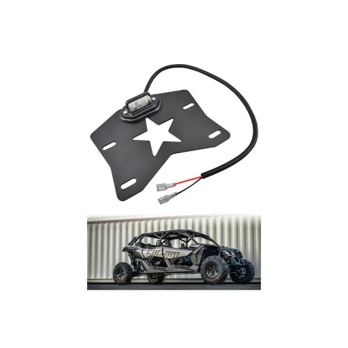 Suport numar inmatriculare 12V cu lampa LED ATV/UTV compatibil MAVERICK — imaginea 4
