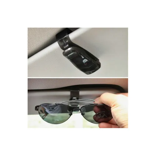 Suport ochelari de soare auto cu clips multifunctional rotire 180° — imaginea 3