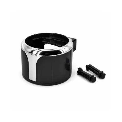 Suport pahar auto universal cu prindere in grila ventilatie negru cromat