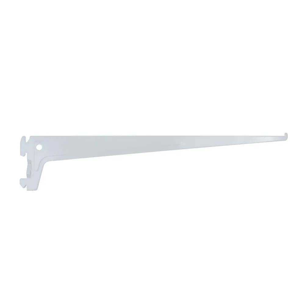 Suport pentru rafturi, model Pro, material metal, culoare alb, 400 mm