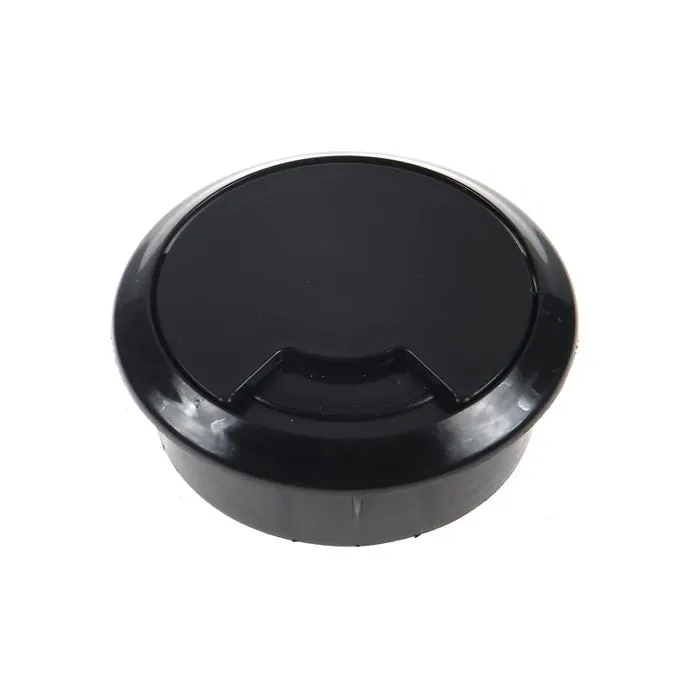 Suport pentru trecere cabluri, din plastic, negru, 60 mm