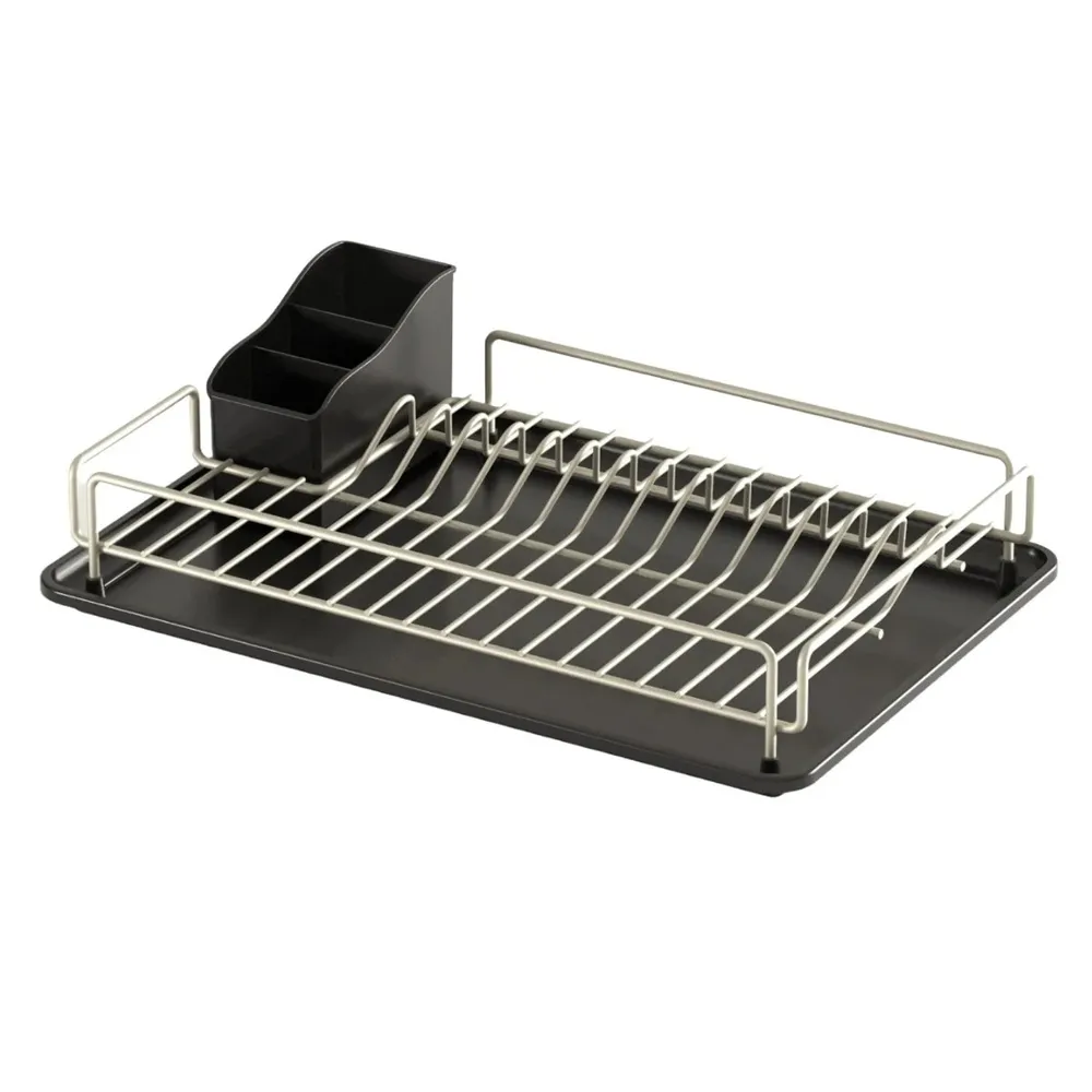 Suport pentru vase KB006, inox, argintiu + negru, 33 x 48 x 12 cm