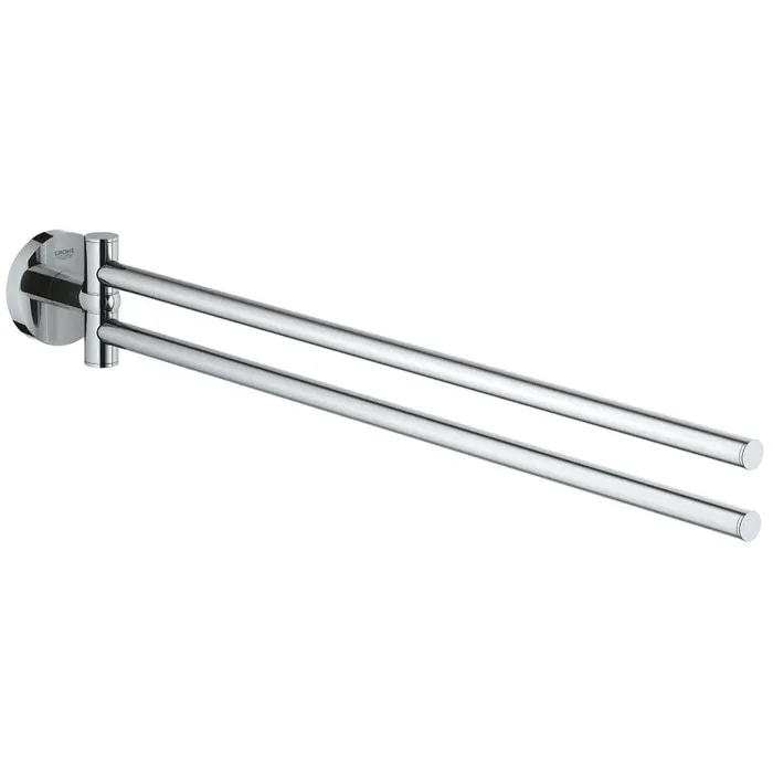 Suport prosop baie Grohe Essentials 40371001, mobil, cu doua brate, 43.9 x 6.1 cm