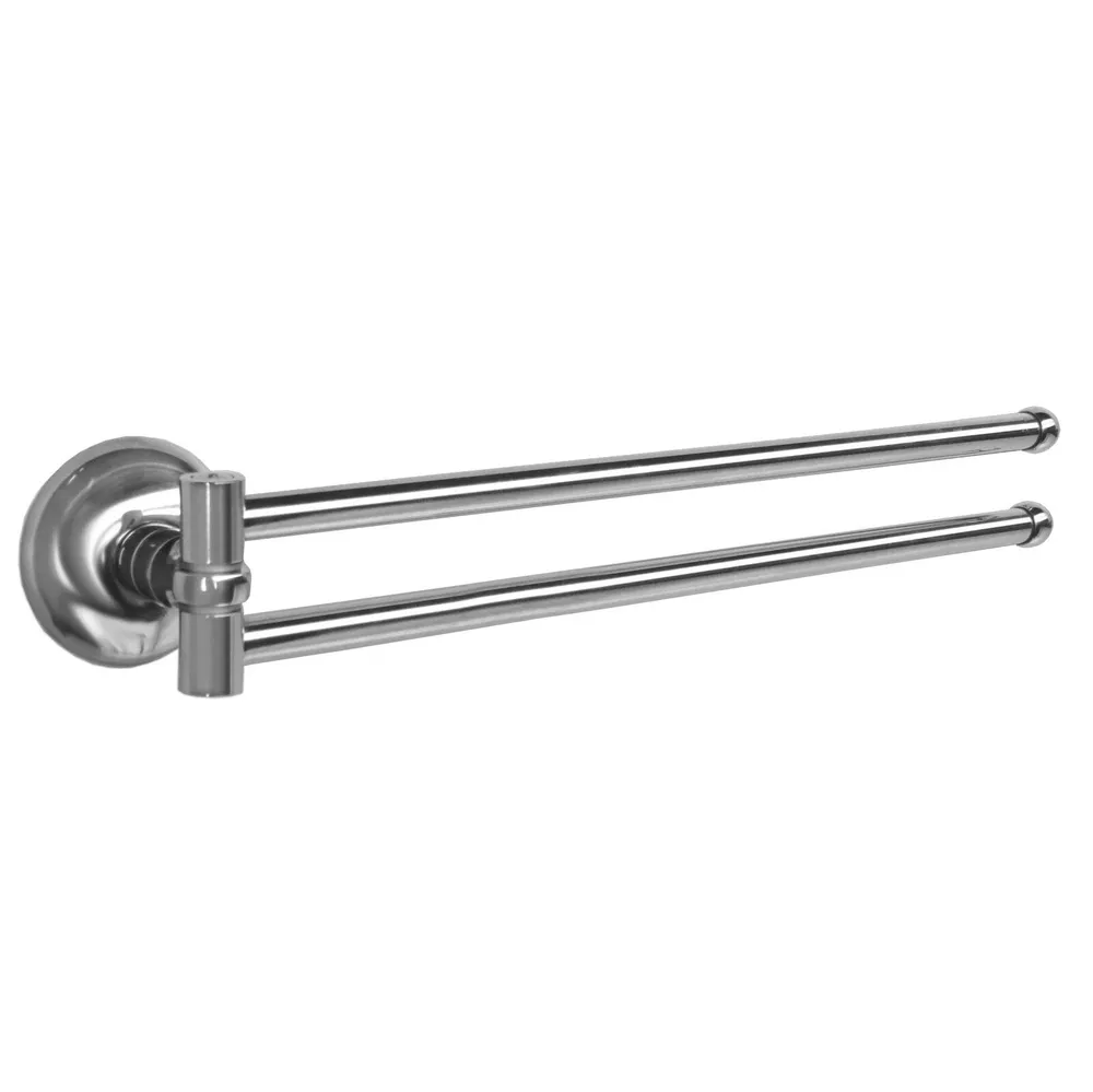 Suport prosop baie Lider 1139, mobil, cu doua brate, 40 x 5 x 6 cm