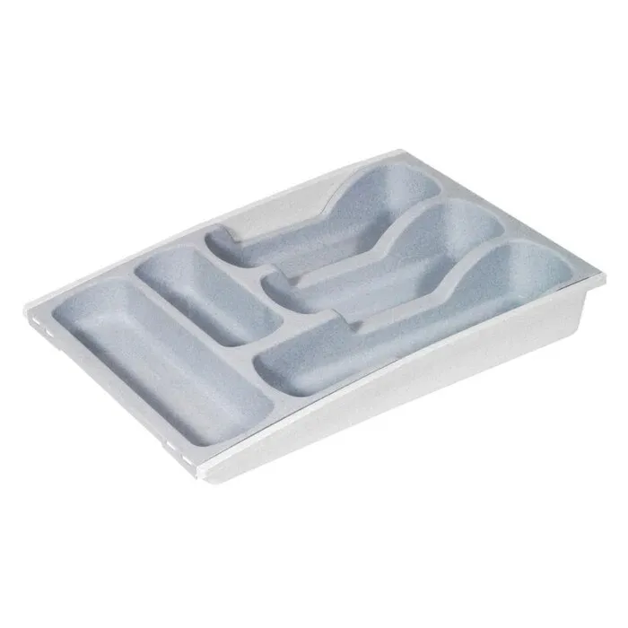 Suport tacamuri pentru sertar, Curver 159605, plastic, gri, 42 x 30 x 6.4 cm