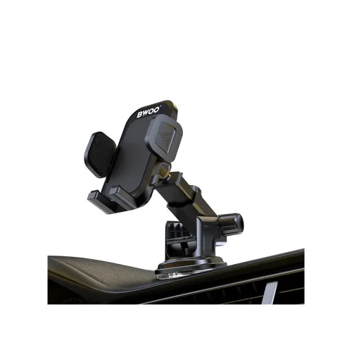 Suport telefon auto BWOO universal cu brat telescopic reglabil ventuza parbriz bord — imaginea 2