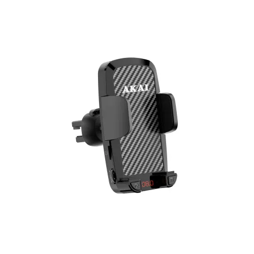 Suport telefon auto cu transmitator FM Bluetooth 5.3 si incarcator USB 12V-24V Akai