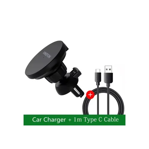 Suport telefon cu incarcare wireless 15W compatibil husa cu inel magnetic — imaginea 4