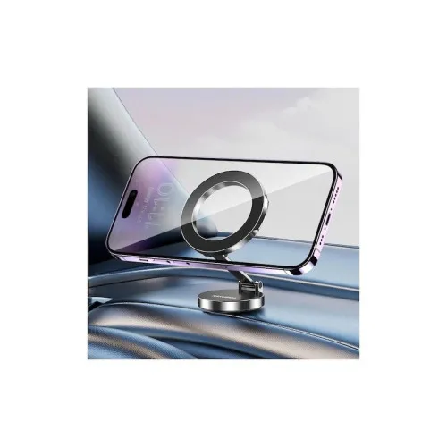 Suport telefon magnetic Premium compatibil iPhone tip inel rotire 360° — imaginea 4