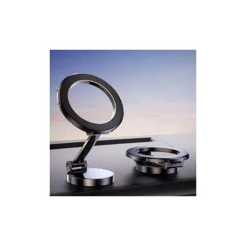 Suport telefon magnetic Premium compatibil iPhone tip inel rotire 360° — imaginea 2