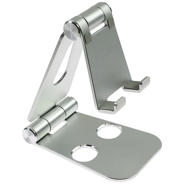 Suport telefon mobil / tableta, pe birou, Paxton PHS02-2L, reglabil, pana la 10 inch, 0.16 kg, argintiu