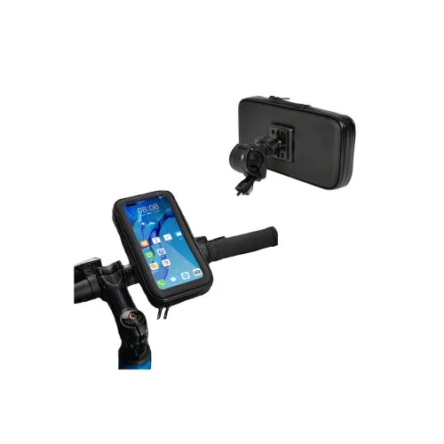 Suport telefon moto bicicleta cu husa impermeabila rotire 360° — imaginea 4