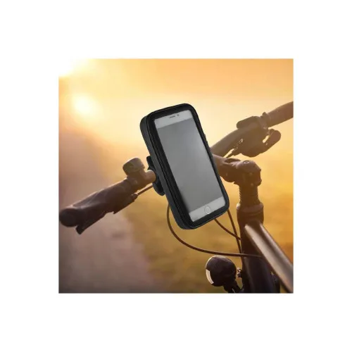 Suport telefon moto bicicleta cu husa impermeabila rotire 360° — imaginea 5