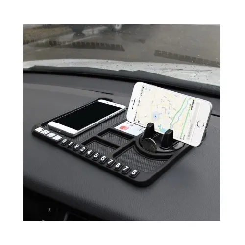 Suport telefon multifunctional antiderapant cu afisaj numar telefon pentru bord auto — imaginea 3