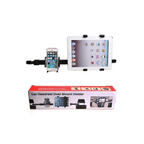 Suport telefon si tableta cu prindere intre tetiere auto universal