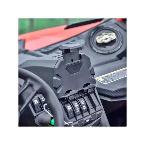 Suport telefon tableta auto compatibil Can Am Maverick X3 2017-2021 reglabil cu suport depozitare — imaginea 3