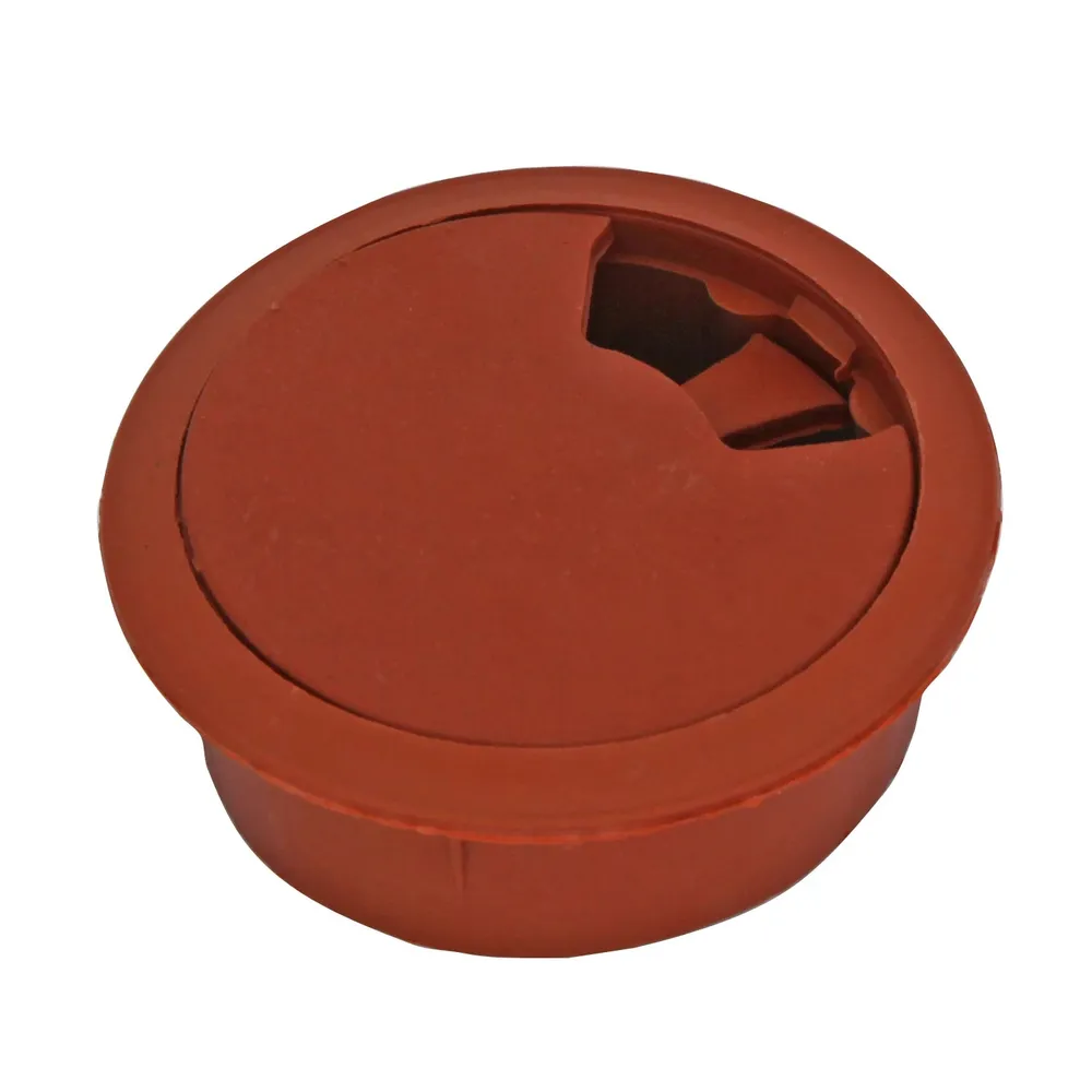 Suport trecere cabluri, plastic, maro, D 60 mm