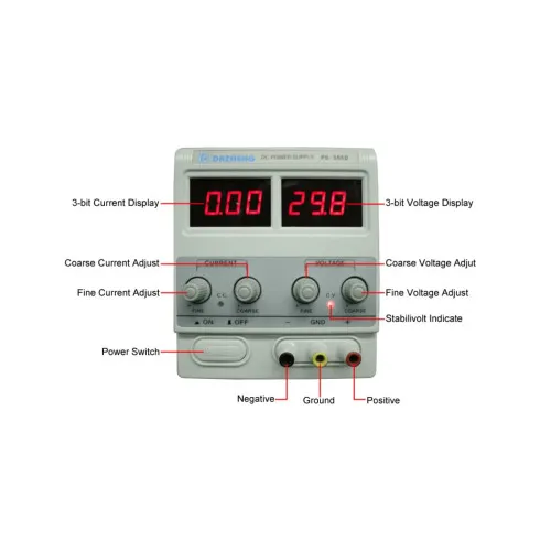Sursa tensiune reglabila laborator 0-30V 5A alimentare 220V afisaj digital