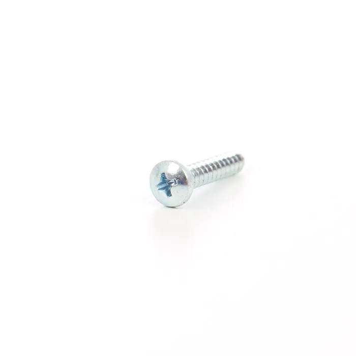 Surub autofiletant pentru tabla, cu cap bombat, amprenta cruce, din otel, 4.8 x 25 mm, 10 bucati