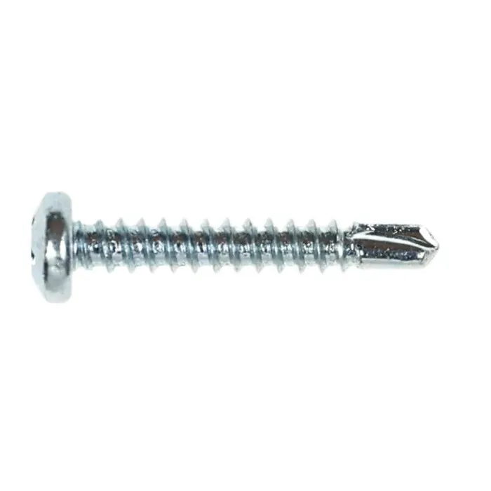 Surub autoforant pentru lemn, din otel, zincat alb, cu cap bombat, amprenta Phillips, PH 2, Friulsider, 3.5 x 22 mm
