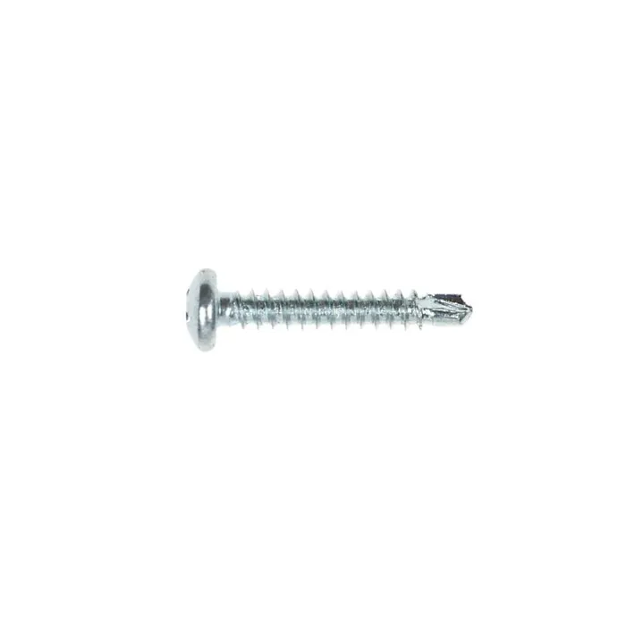 Surub autoforant pentru lemn, din otel, zincat alb, cu cap bombat, amprenta Phillips, PH 2, Friulsider, 4.2 x 25 mm