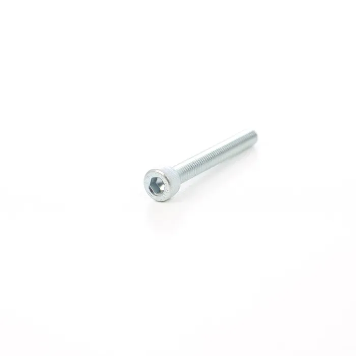 Surub cu cap cilindric, cu locas hexagonal, otel, zincat alb, DIN 912-8.8, M5 x 40 mm, set 4 bucati