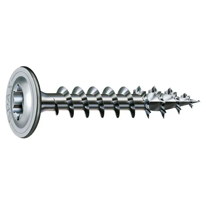 Surub pentru lemn, autofiletant, din otel, cu cap saiba, Spax, amprenta T-STAR plus, 8 x 50 mm, 50 bucati