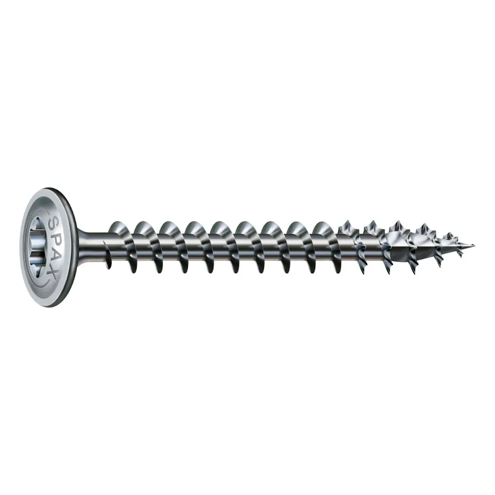 Surub pentru lemn, filet total, din otel, cu cap saiba, amprenta Torx, T50, Spax T-Star, 10 x 100 mm