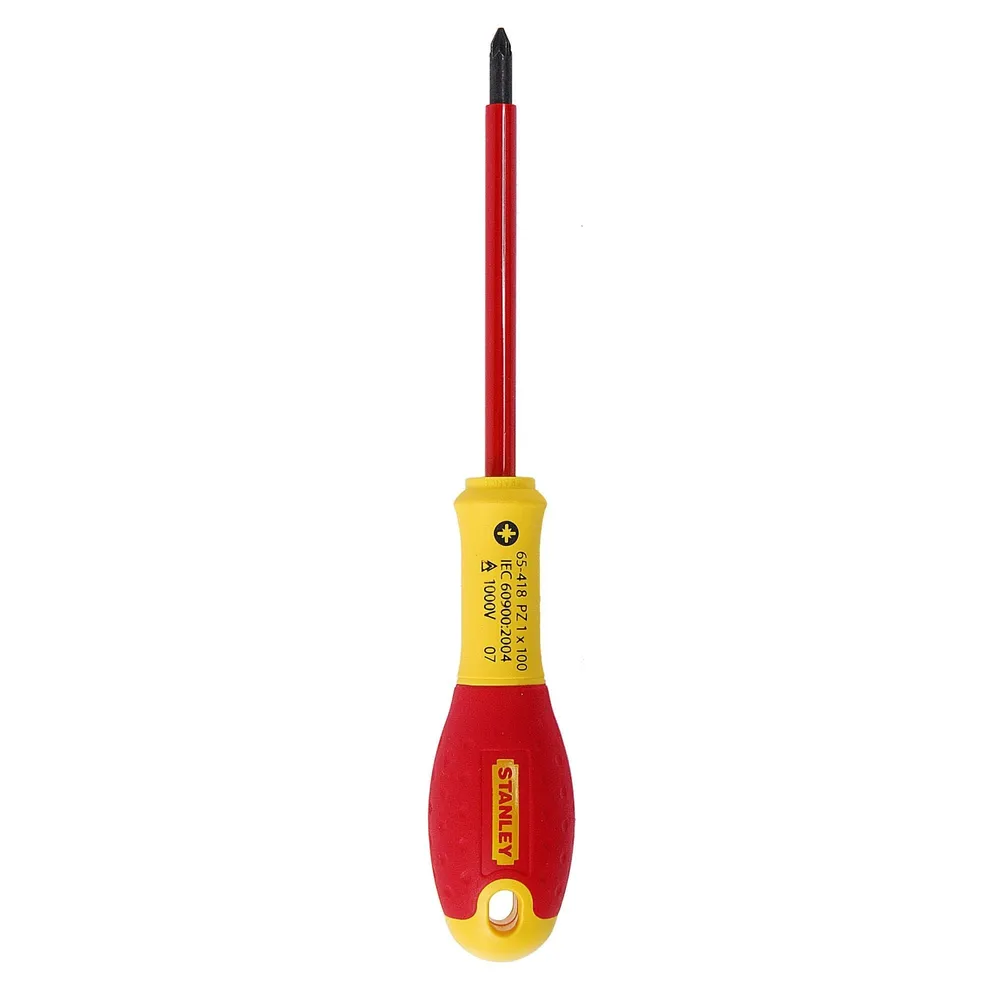 Surubelnita electician Pozidrive PZ1 Stanley, 125 mm, crom-vanadiu