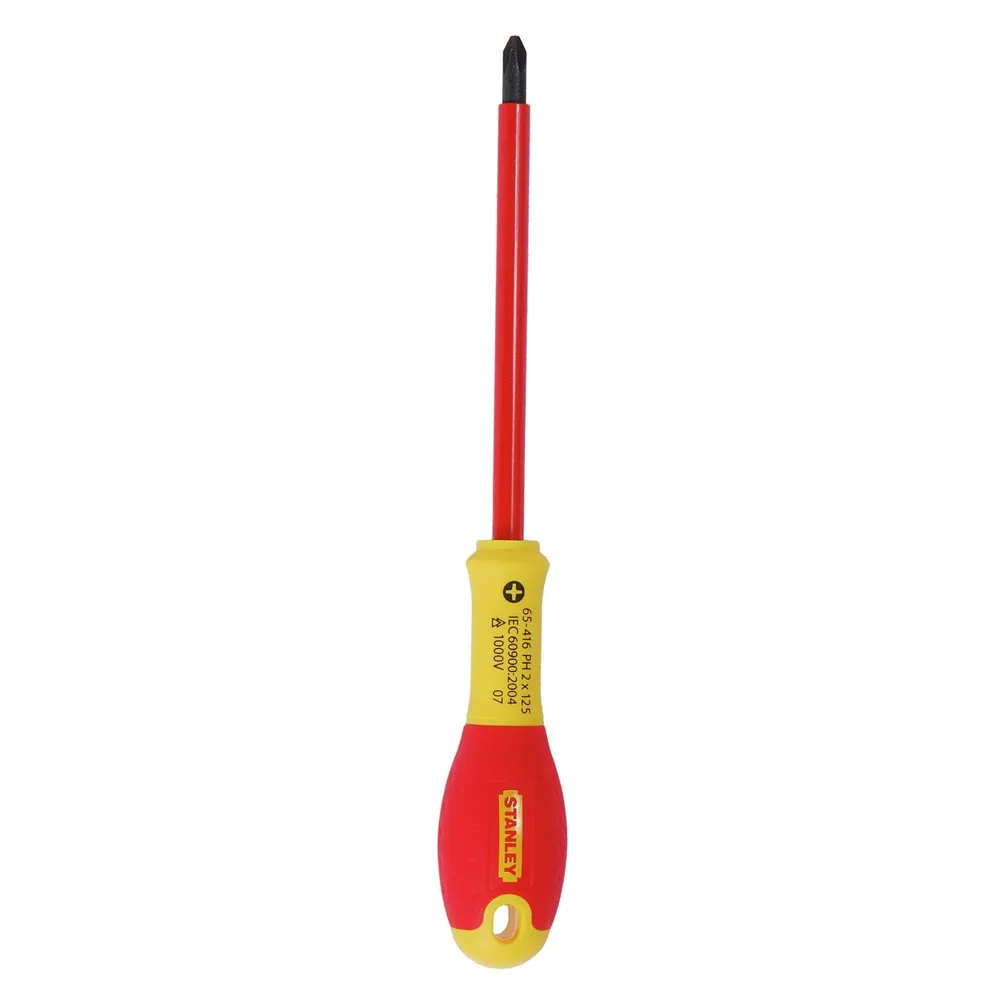 Surubelnita electrician cruce PH2 Stanley, 125 mm, crom-vanadiu
