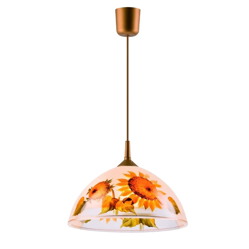 Suspensie floarea soarelui, 19758, E27, multicolor, 30x60cm