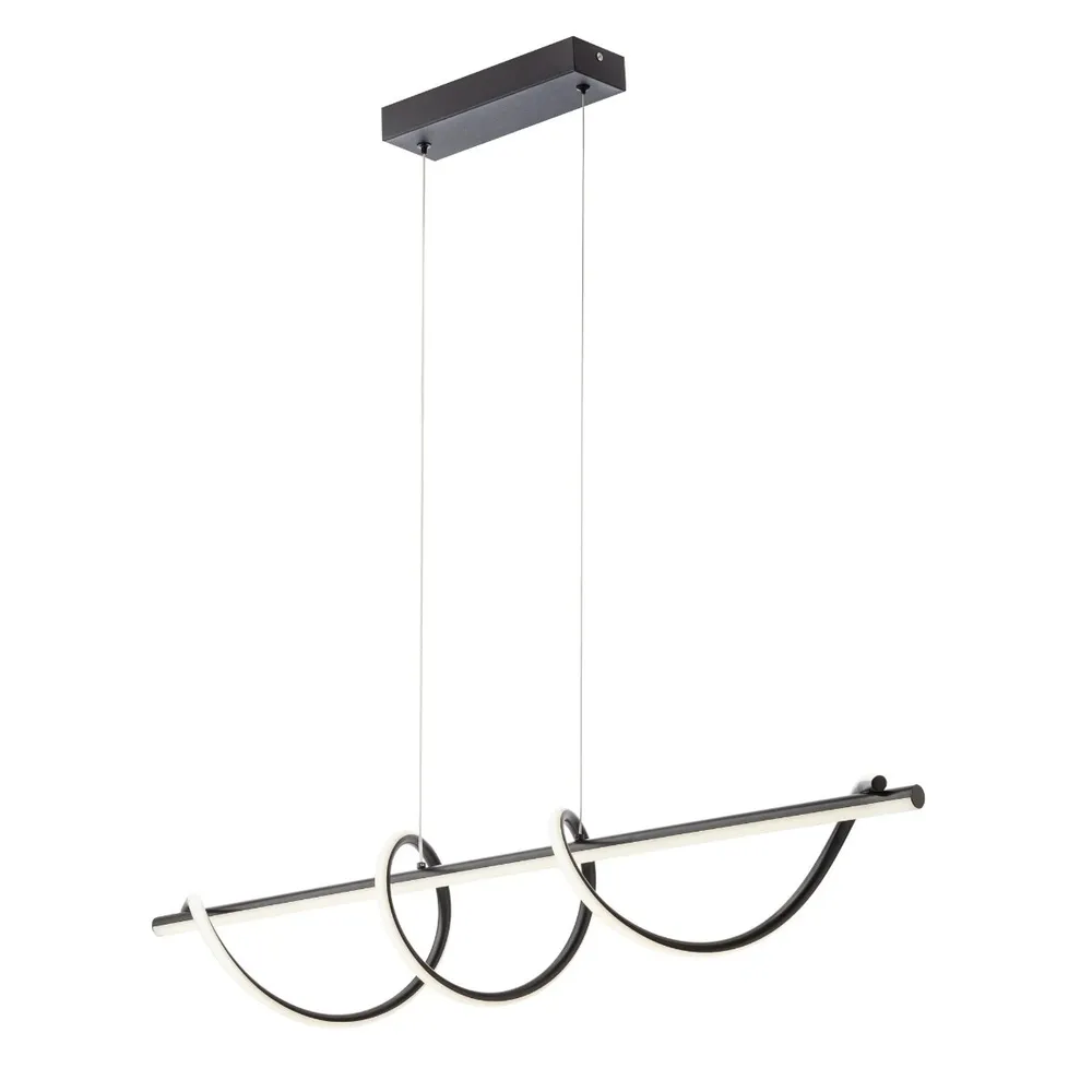 Suspensie LED Fold 01-4341, 40 W, 2500 lm, lumina neutra, negru, modern
